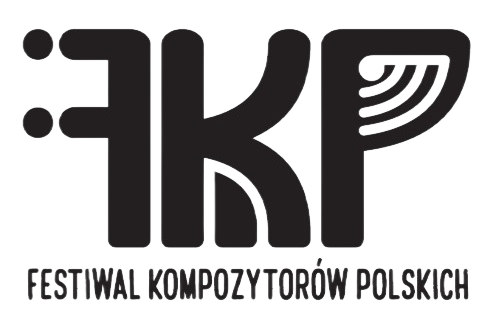 Logotyp Festiwalu w kształcie trzech czrnych liter rozpoczynająych każdy człon nazwy